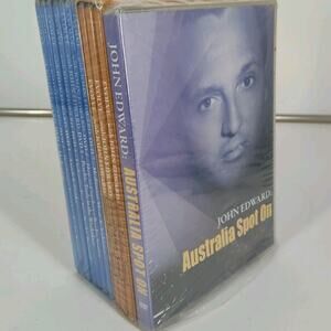 10 DVD Sets JOHN EDWARD Psychic Evolve Australia Spot On NEW Intimate readings